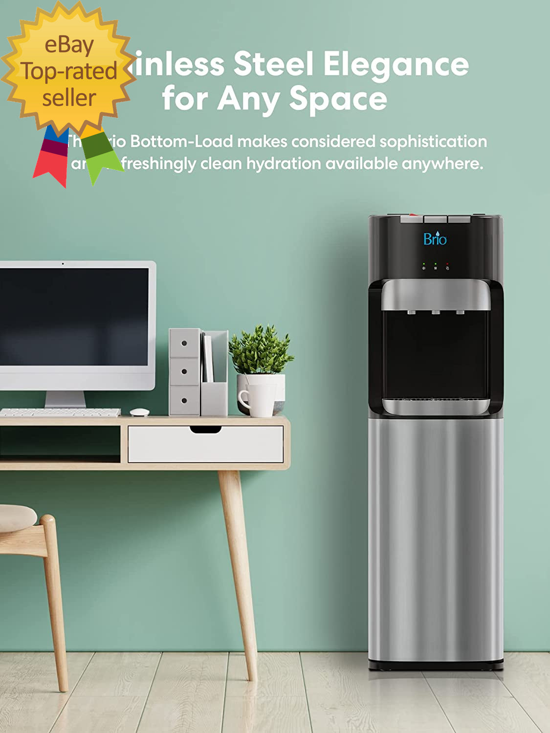 Bottom Loading Water Cooler Dispenser for 5 Gallon Bottles 3 Temperatures